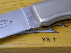 Parker Custom Series YS-1 Ebony Drop Hunter Lockback Knife in Box Handmade by J.M.G.