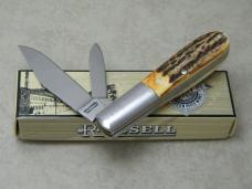 Russell Green River Works Solingen Germany Stag Barlow Knife in Box