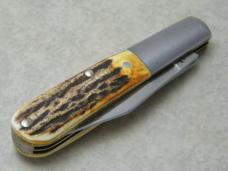 Russell Green River Works Solingen Germany Stag Barlow Knife in Box