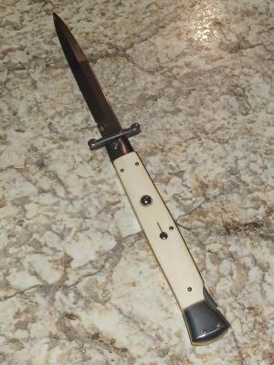 Frank B. 11" Camel Bone swinguard.