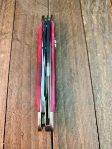 Hen and Rooster Cattle Rustler Stockman Red Jigged Bone Steer Head Shield