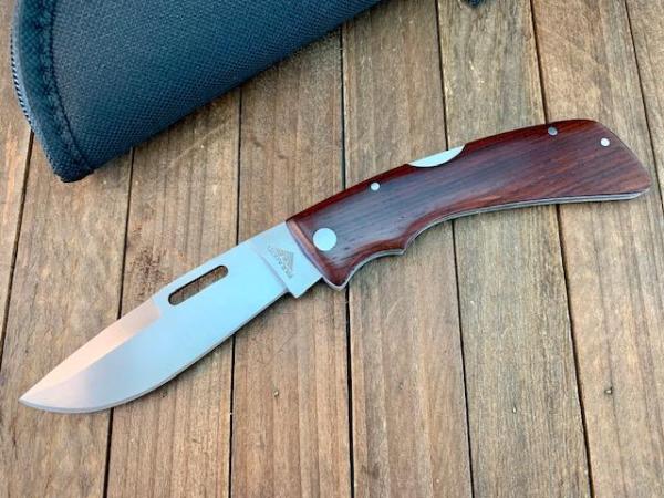 Paragon Folding Hunter Lockback Designed by Blackie Collins Cocobolo Seki Japan