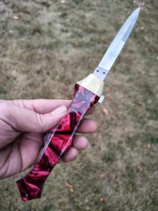 Wicked Custom 10 1/4 ECC Gravity Knife by Rubens Blades  Ambidextrous 