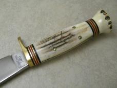 Marbles USA MSA Woodcraft Custom 2003 Stag Fixed Blade Sheath Knife NIB