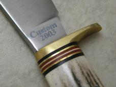 Marbles USA MSA Woodcraft Custom 2003 Stag Fixed Blade Sheath Knife NIB