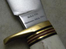 Marbles USA MSA Woodcraft Custom 2003 Stag Fixed Blade Sheath Knife NIB