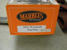 Marbles USA MSA Woodcraft Custom 2003 Stag Fixed Blade Sheath Knife NIB