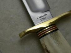 Marbles USA MSA 6" Ideal Custom 2003 Stag Fixed Blade Sheath Knife NIB