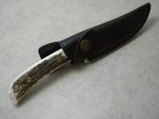 Hen and Rooster Germany Stainless Stag FIxed Blade Knife New in Sheath*