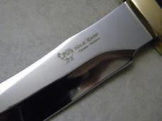 Hen and Rooster Germany Steel Polished Stag FIxed Blade Knife New in Sheath