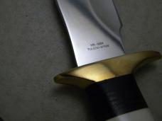 Hen and Rooster Germany Steel Polished Stag FIxed Blade Knife New in Sheath