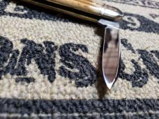Great Eastern Cutlery Northfield UN-X-LD 681221 White Owl Cowhide Jigged Pocket Knife New in Tube.