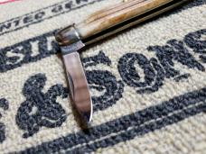 Great Eastern Cutlery Northfield UN-X-LD 681221 White Owl Cowhide Jigged Pocket Knife New in Tube.