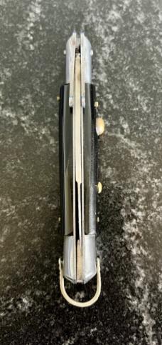 Rare Rizzuto Estileto Milano Variation Switchblade Knife, Penguin On Tang