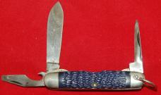 Official BSA #1885 Camillus Cub Scout Knife 3-Blade Blue Synthetic 1989 (171)