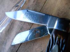 Camillus Rough Cut Tobacco Stockman Knife NY USA - Factory 2nd