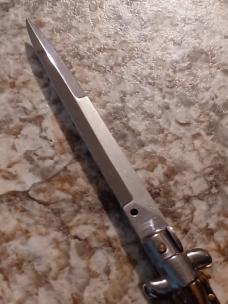11" Vintage Stiletto Italy Stag. Rare kit knife. 