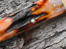 TUNA VALLEY AMBER STAG ROOSTER COMB "FARMER'S JACK" KNIFE 1 OF 70