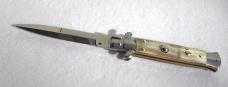 NEW FRANK BELTRAME 9" GENUINE HORN BAYONET BLADE ITALIAN STILETTO