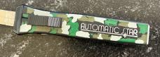 Vintage Camo AUTOMATIC STAR Out The Front Switchblade Knife, Korea