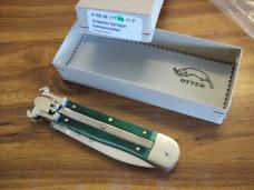 Hubertus Knife Shellpuller Patronenzieher Solingen Germany Rare Green Bone Large Size 11 UNUSED NIB.