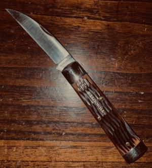 Great Eastern Cutlery #99 Antique Green Jig Bone 