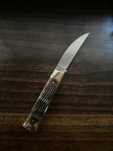 Great Eastern Cutlery #99 Antique Green Jig Bone 