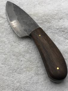 Custom Made Fixed Blade Skinner Sheath Knife Marked "ML'