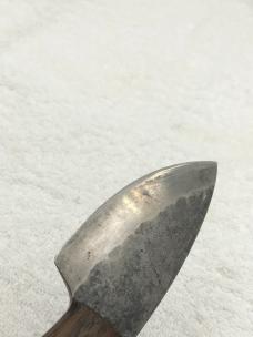 Custom Made Fixed Blade Skinner Sheath Knife Marked "ML'