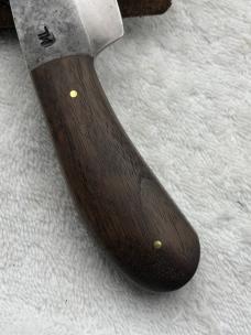 Custom Made Fixed Blade Skinner Sheath Knife Marked "ML'