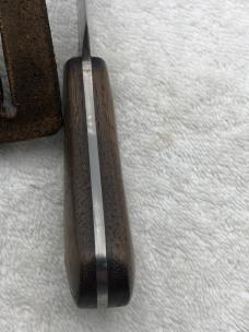 Custom Made Fixed Blade Skinner Sheath Knife Marked "ML'