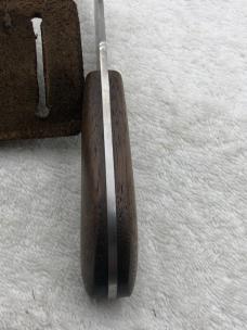 Custom Made Fixed Blade Skinner Sheath Knife Marked "ML'