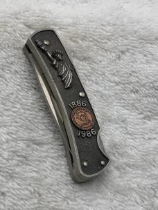 Buck Model 825 100th Anniversary Statue Of Liberty  Commemorative Lock Back Knife