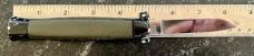 Vintage Out The Front Switchblade Knives, OD Green NATO MILITARY K-108, Unused