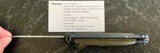 Vintage Out The Front Switchblade Knives, OD Green NATO MILITARY K-108, Unused