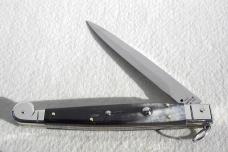 NEW AGA CAMPOLIN 12" FIGHTING KNIFE SICILIANO RING PULL BRAZILIAN HORN 4 MILL BLADE N/S BOLSTER