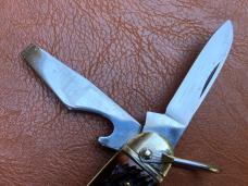 John Primble Belknap Boker USA Scout or Camp Knife  with full Blade Etch!