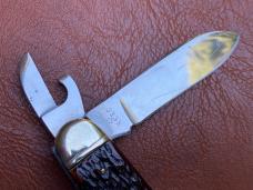 John Primble Belknap Boker USA Scout or Camp Knife  with full Blade Etch!