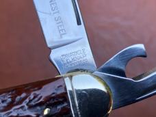 John Primble Belknap Boker USA Scout or Camp Knife  with full Blade Etch!