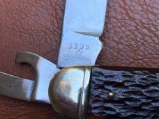 John Primble Belknap Boker USA Scout or Camp Knife  with full Blade Etch!