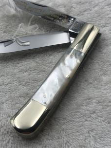 Fight'n Rooster Limited Edition 1 of 600 2 Blade Trapper Mother Of Pearl Pocket Knife (#18)