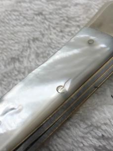 Fight'n Rooster Limited Edition 1 of 600 2 Blade Trapper Mother Of Pearl Pocket Knife (#18)