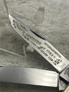 Fight'n Rooster Limited Edition 1 of 600 2 Blade Trapper Mother Of Pearl Pocket Knife (#18)