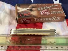Case xx Stockman Knife Mdl# 6318 SS w/ Brown Bone Handles & scrolled bolsters. Mint Set -NOS