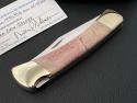Buck 110 Exotic Badger Den Jasper Lockaback Hunter knife