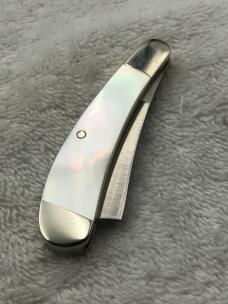 John Deer Collectible Mother Of Pearl Pocket Knife By Bear MGC Made In USA (#27)