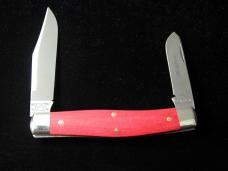 Great Eastern Cutlery GEC Red Linen Micarta Boss Bull Keeper Knife 811224 NIT Made In USA