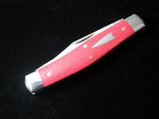 Great Eastern Cutlery GEC Red Linen Micarta Boss Bull Keeper Knife 811224 NIT Made In USA