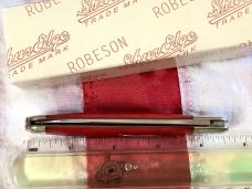 Robeson 1999 Jumbo Jack Knife w/ Red Bone Handles -NOS in orig box & Minty