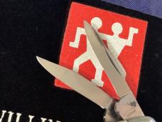J A Henckels 3 Blade Whittler Pocket Knife w/ Sweet Old Stag Handles! NOS & M/NM